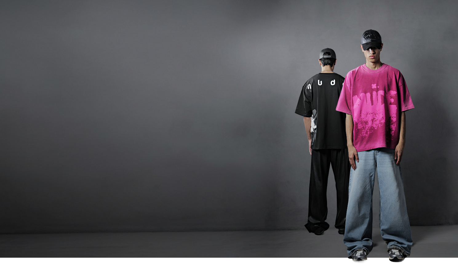Nude streetwear campaign image